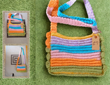 Easter Multi colored Crocheted Bag #17