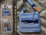 Blue Crocheted Bag #5