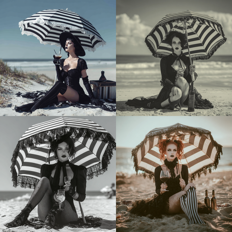 Goth Girl Beach Photoshoot RETAINER
